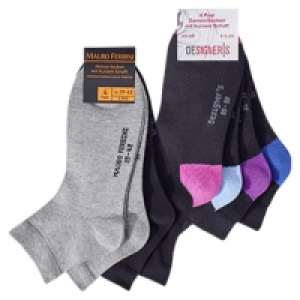 Damen- oder Herren- Kurzschaftsocken versch. Farben, Größe: 35/38 - 43 6.99 €