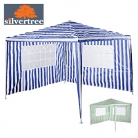 Real  Pavillonset Mika Dach und Seitenteile aus UV-stabilem PE-Gewebe, Metal
