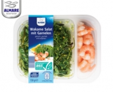 ALMARE Wakame Salat mit Garnelen