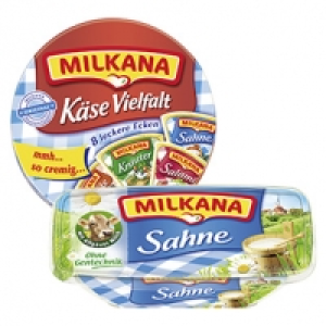 Milkana Frischeschale oder Runddose Schmelzkäsezubereitung, 50 % Fett  1.49 €