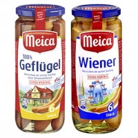 Real  Meica Wiener, Frankfurter Art oder Geflügelwürstchen im Saitling, jede