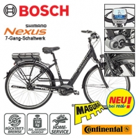 Real  Alu-Elektro-Citybike Speed 28er - Bosch Mittelmotor wartungsfrei - Fah
