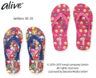 Kinder-Badepantoletten, Lizenz