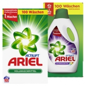 Ariel Waschmittel, 100/90 Waschladungen, versch. Sorten, jede Packung 14.99&nbsp;&euro;