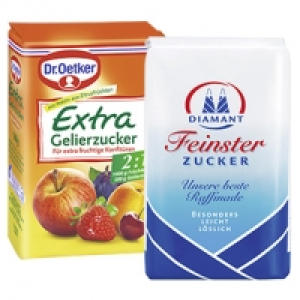 Diamant Feinster Zucker, Gelierzucker 3 :1 oder Dr. Oetker Gelierzucke 0.89&nbsp;&euro;
