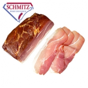 GS Schmitz Schinkenspeck mild gesalzen, &uuml;ber Buchenholz ger&auml;uchert, je 1.19&nbsp;&euro;