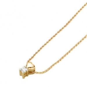 Karstadt  Vandenberg Kette mit Anhänger, 375er Gelbgold mit Brillant