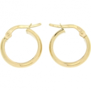 OROGELLI Damen Creolen, 375er Gelbgold