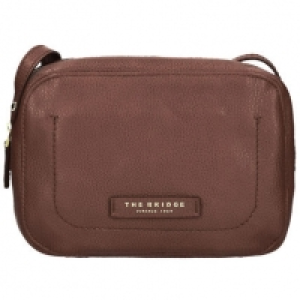 The Bridge Plume Soft Donna Umh&auml;ngetasche Tasche Leder 21 cm, marrone