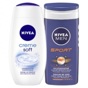 Nivea Pflegedusche versch. Sorten, jede 250-ml-Flasche 1.39&nbsp;&euro;