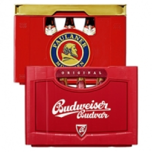 Budweiser, Paulaner Weissbier versch. Sorten oder Alkoholfrei 20 x 0,5 13.99&nbsp;&euro;