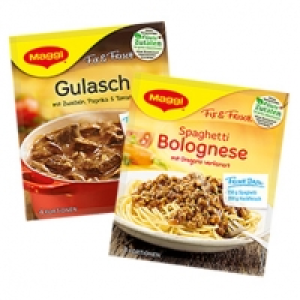 Maggi Fix f&uuml;r Bolognese 38 g oder Maggi Fix f&uuml;r Gulasch 44 g und weite 0.49&nbsp;&euro;