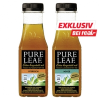 Real  Pure Leaf Eistee Minze oder Pfirsich jede 0,33-Liter-Flasche