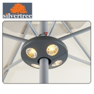 Schirm-LED-Lampe Amelie 4 Leuchten, passend für Schirme mit Ø 33 - 42