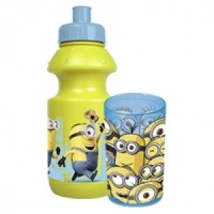 Trinkflasche ca. 400 ml Inhalt oder Trinkglas, je