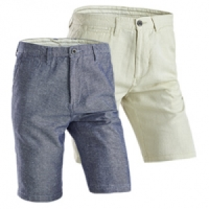 Herren-Leinen-Bermuda 56 % Baumwolle/44 % Leinen, Gr&ouml;&szlig;e: 32 - 38, je