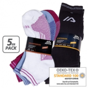 Sport- oder Sneakersocken, je 5er-Pack