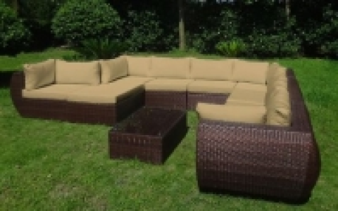 Baidani Rattan Garten Lounge Freedom Select integrierter Stauraum, Bra