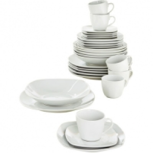 CreaTable Porzellan-Kaffee-Set Square, 18-teilig
