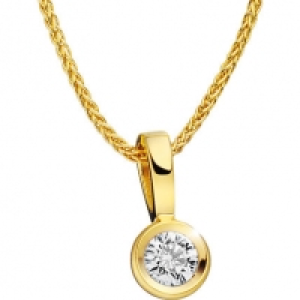 Vandenberg Kette mit Anhänger, 585er Gelbgold mit Brillant