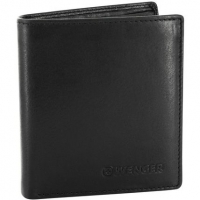 Karstadt  Wenger Rautispitz Geldbörse Leder 9,5 cm, schwarz