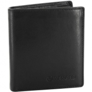 Wenger Rautispitz Geldb&ouml;rse Leder 9,5 cm, schwarz
