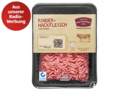 Aldi Süd  MEINE METZGEREI Rinder-Hackfleisch