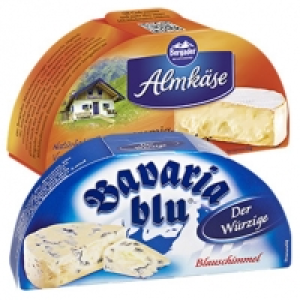 Bavaria blu oder Bergader Almk&auml;se Deutsche Weichk&auml;sezubereitung mit Bl