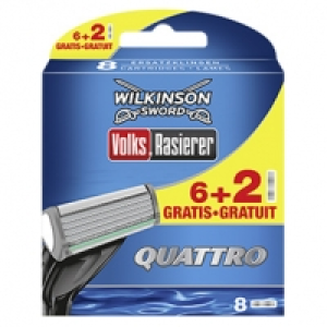 Wilkinson Volks Rasierer 6 + 2 Klingen gratis jede Packung