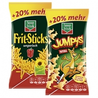 Real  funny-frisch Frit-Sticks, ungarisch, Jumpys oder Ringli + 20 % mehr In