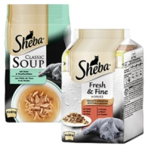 Sheba Fresh & Fine Katzen-Nassnahrung, 6 x 50 g oder Sheba Soup Katzen