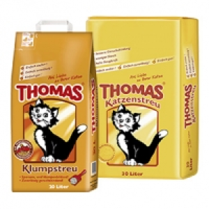 Thomas Katzen-Streu 30 Liter oder Klumpstreu 20 Liter, jeder Beutel