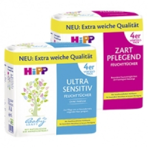 Hipp Babysanft Feuchtt&uuml;cher versch. Sorten, jede 4er-Packung
