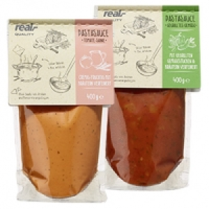 Pastasauce versch. Sorten, jeder 400-g-Beutel