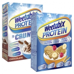 Weetabix Protein Original, Crunch Original oder Chocolate jede 440/450