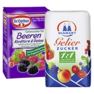 Real  Diamant Gelierzucker 1 : 1, Gelierzucker für Gelee, Dr. Oetker Gelierz