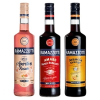 Real  Ramazzotti Amaro, Arancia Orange oder Aperitivo Rosato 30/25/15 % Vol.