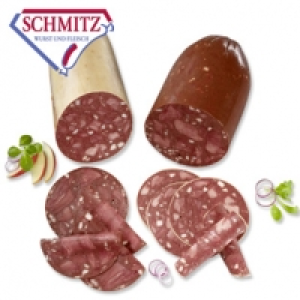 GS Schmitz Gutsrotwurst oder Zungenwurst im Naturdarm mit viel Magerfl