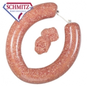 GS Schmitz Zwiebelmettwurst aus magerem Schinkenfleisch hergestellt, i