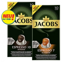 Real  Jacobs Kapseln versch. Sorten, für die Verwendung in Nespresso® Kaffee