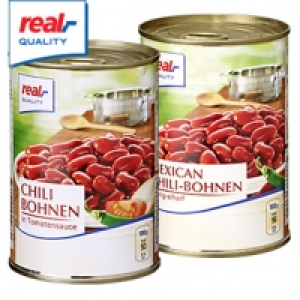 Real  Chili-Bohnen oder Mexican Chili-Bohnen und weitere Sorten, jede 425-ml