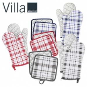 Küchen-Set. 4-teilig bestehend aus: 2 Topfhandschuhen, 16 x 34 cm 2 To