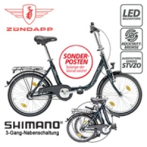 Klapprad Red 6.0 20er Shimano Drehgriffschalter, Preis für vormontiert
