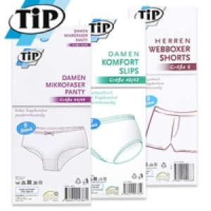 Damen- oder Herren-Wäsche Mehrstückpackungen