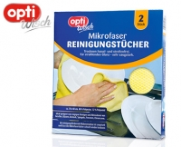 optiWisch Mikrofaser Reinigungstücher, 2 Stück