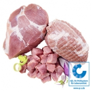Frischer Schweinebraten, Schweinerollbraten oder Schweinegulasch aus d