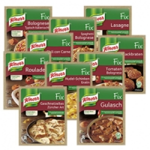 Knorr Fix versch. Sorten, bitte sortieren Sie selbst, Beutel