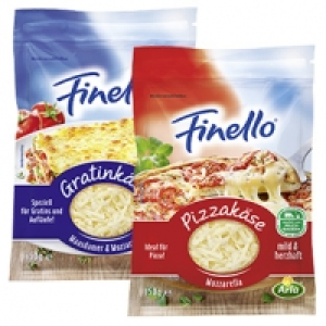 Arla Finello Pizza- oder Gratinkäse, 40 - 47 % Fett i. Tr. und weitere