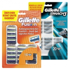 Gillette Mach3 oder Fusion Rasierklingen jede 14er/20er-Packung