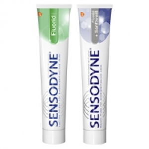 Sensodyne Zahncreme Fluorid oder Fluorid + Sanftweiss, jede 75-ml-Tube